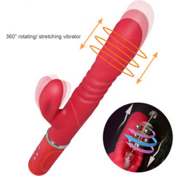 auto thrusting 360°rotating revolving vibrator for massaging