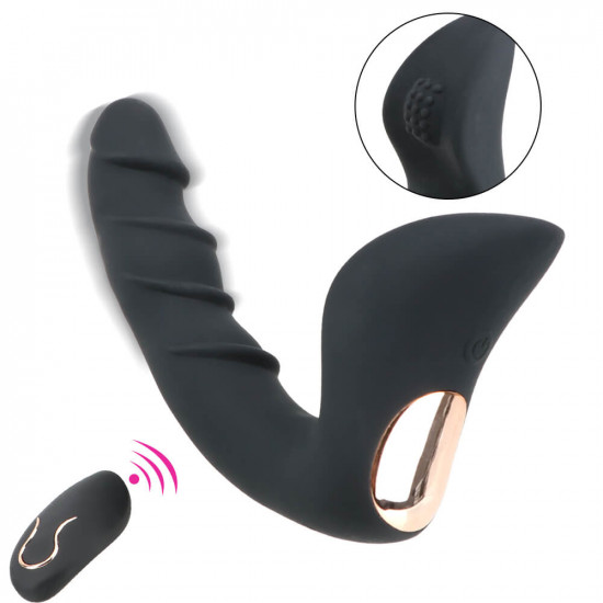 backyard vibration massaging remote control butt plug for gay men