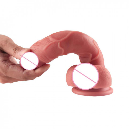 beast- silicone cyberskin dildo with suction  5 inch