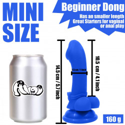 beginner 5 inch small blue cute dildo