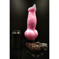 11.22 inch bernard dog knotted dildo