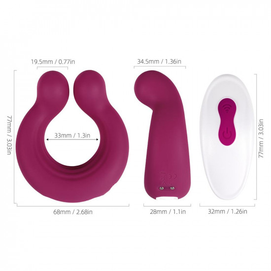 berry - couple's cock ring clit vibrator