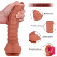 big small silicone scaly caterpillar odd cobra dildo sex toy