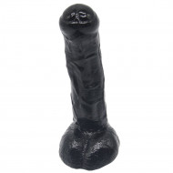 black cock dildo realistic thick uncircumcised