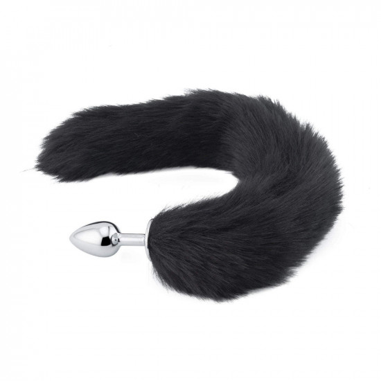 black fox tail plug 16" black fox tail plug 16"