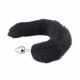 black fox tail plug 16" black fox tail plug 16"