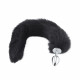 black fox tail plug 16" black fox tail plug 16"