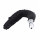 black fox tail plug 16" black fox tail plug 16"