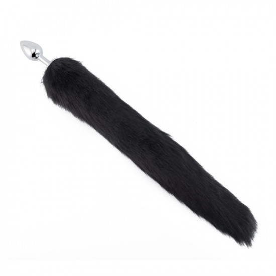 black fox tail plug 16" black fox tail plug 16"