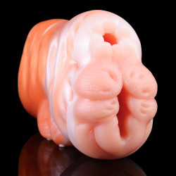 blue ox pocket pussy male masturbator sex toy for men - fantasy animal vaginal penis masturbation milking