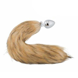 brown fox shapeable metal tail, 18"	