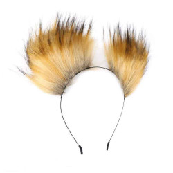 brown pet tiger ears