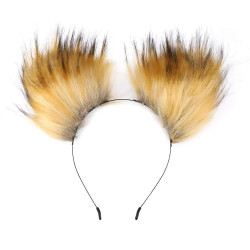 brown pet tiger ears