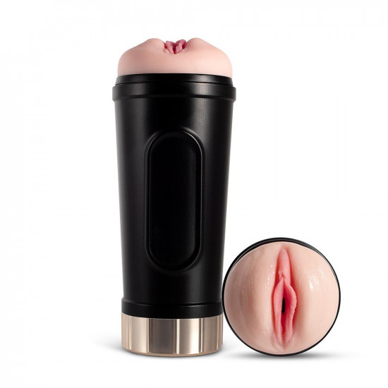 buck - realistic pussy vibrating masturbator cup buck - realistic pussy vibrating masturbator cup