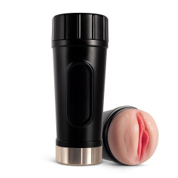 buck - realistic pussy vibrating masturbator cup