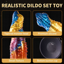 bumpy dildo remote control vibrating monster dildo