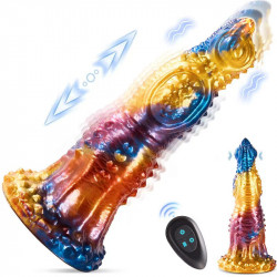 bumpy dildo remote control vibrating monster dildo