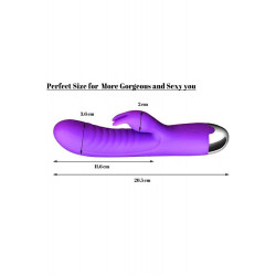 bunny dildo purple vibrator silicone sex toy
