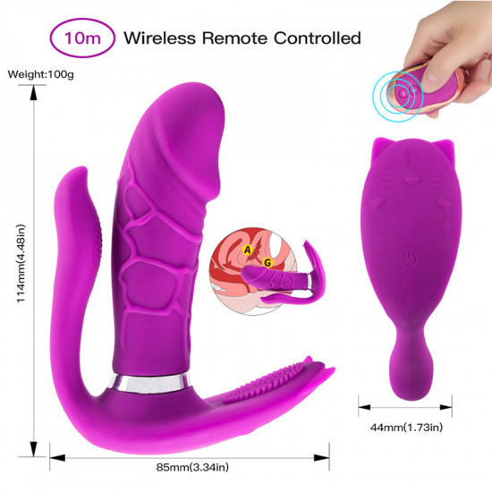 butterfly wearable vibrator g spot clitoris stimulator massager