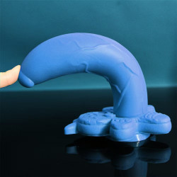 cartoon dildo 7 inch blue cute gingerbread man