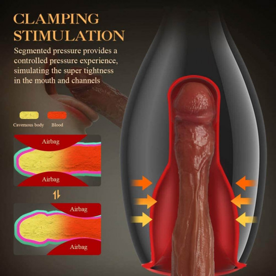 clamping vibrating male masturbator cup with adjustable pump clamping vibrating male masturbator cup with adjustable pump