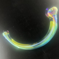 colorful odorless easy clean glass dildo