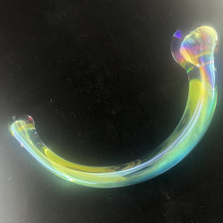 colorful odorless easy clean glass dildo