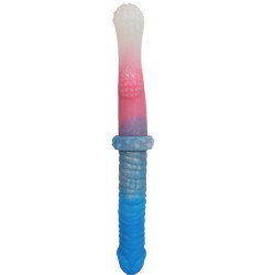 colorful silicone lesbian double head dildo