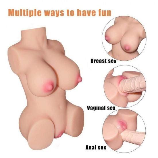 1.56kg mini silicone sex doll | Adutoys realistic masturbator