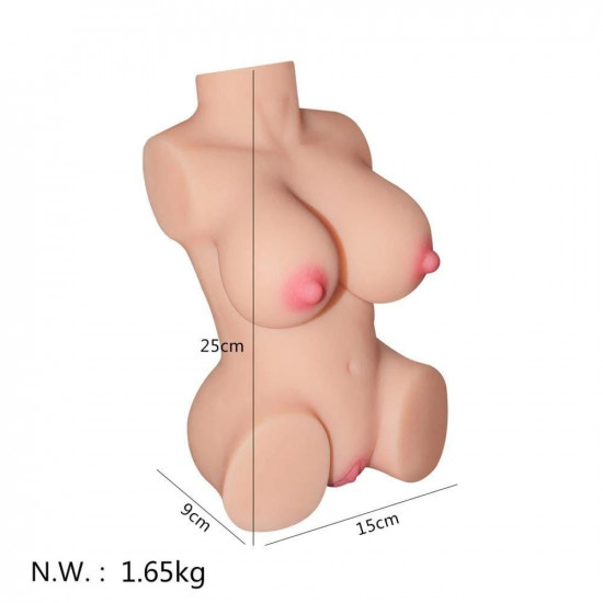 1.56kg mini silicone sex doll | Adutoys realistic masturbator