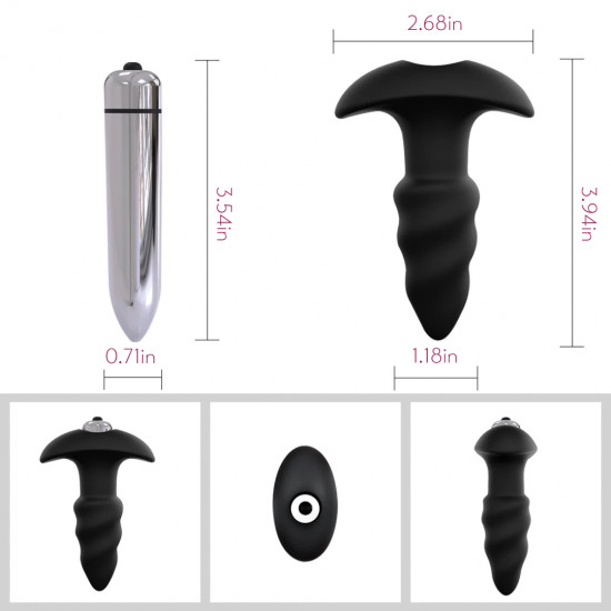 corkscrew - anal toy vibrating butt plug