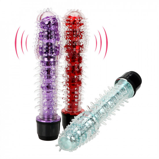 crystal g-spot clitoris massage vibrator with soft thorns av wand crystal g-spot clitoris massage vibrator with soft thorns av wand