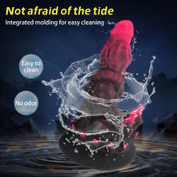 custom pink spiked fantasy monster dildo
