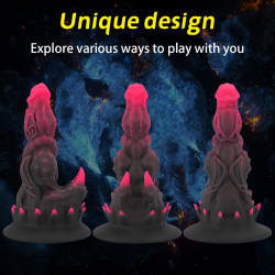 custom pink spiked fantasy monster dildo