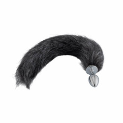 dark grey fox metal tail, 18