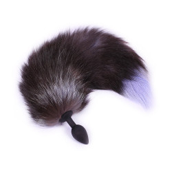 grey fox silicone tail plug 18