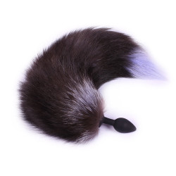 grey fox silicone tail plug 18