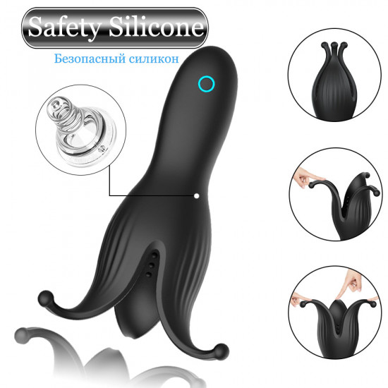 deep throat penis exerciser nipple stimulator automatic male masturbator