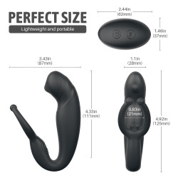 demon - vibrating penis ring plug with rc