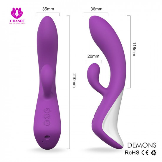 demons - curved silicone g spot vibrator