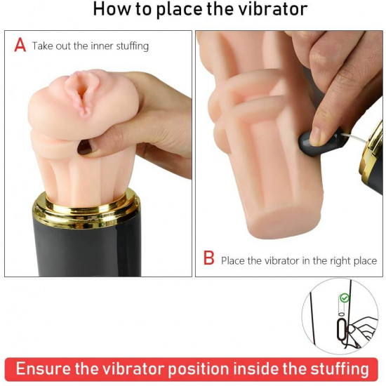 detachable pocket pussy sex toy vibrating male masturbator cup