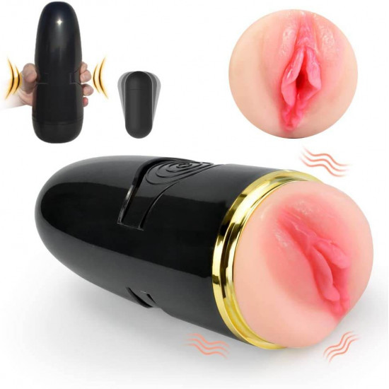 detachable pocket pussy sex toy vibrating male masturbator cup