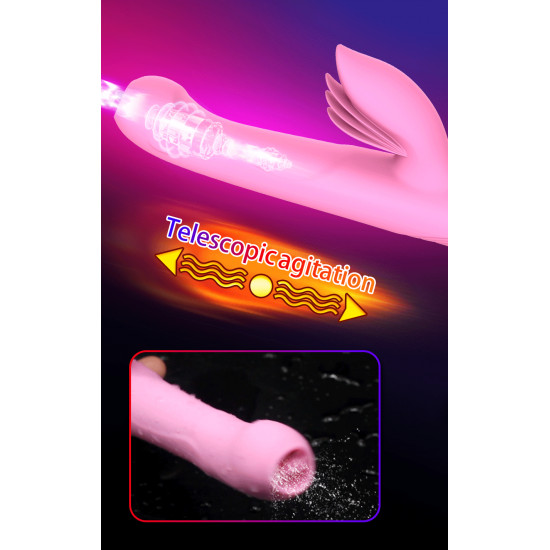 dibe 5th fully automatic telescopic tongue licking stimulation vibrator