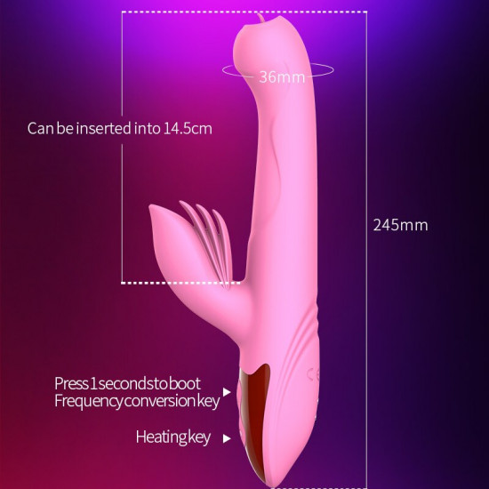 dibe 5th fully automatic telescopic tongue licking stimulation vibrator