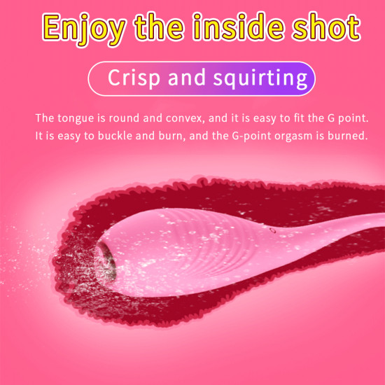 dibe small tadpole tongue licking swing heated vibrator