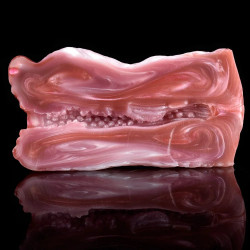 dog vagina pocket pussy male masturbator - double channel silicone mens penis sex toys