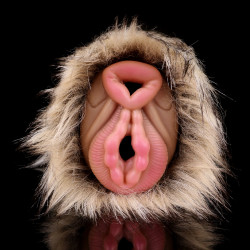 donkey pocket pussy masturbation cup - lifelike animal fur vaginal penis masturbator