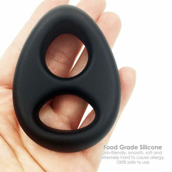 double cock ring ball strap penis ring longer ejaculation men sex toy