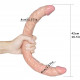flexible double dildo long u shape for gay lesbian