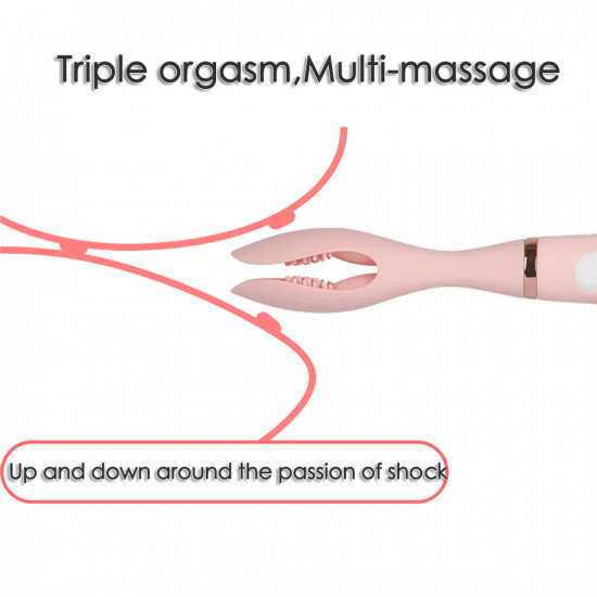 double-headed variable frequency silent vibrator for breasts vagina